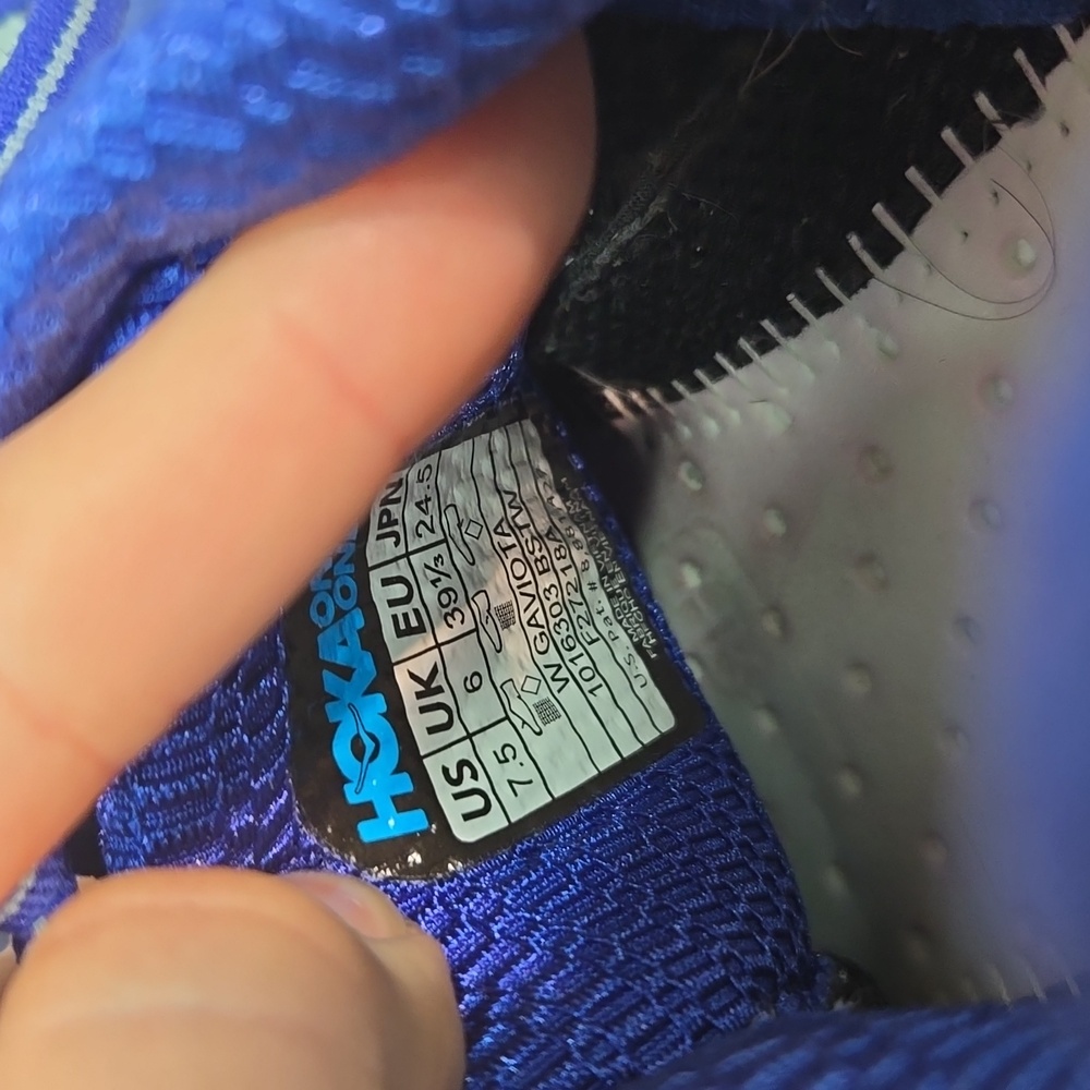 Hoka Men's Navy and Teal Athletic Running Shoes - Picture 12 of 12